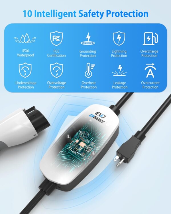 Level 1 LEVEL2 EV Charger 16A Amp