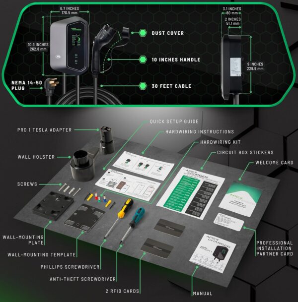 Apex Charger MACH I: Fast 48 Amp Level 2 EV Charger