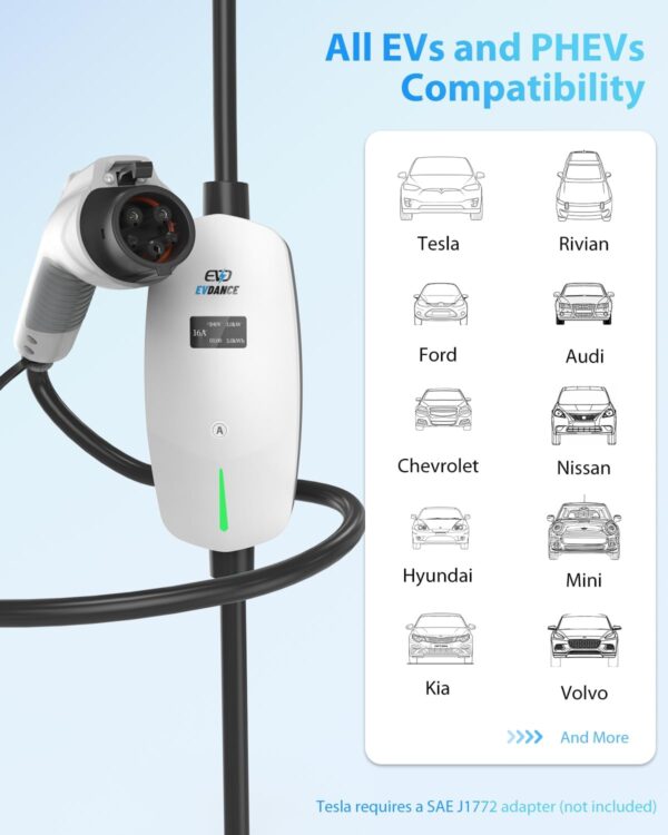 EVDANCE Portable Electric Car Charger