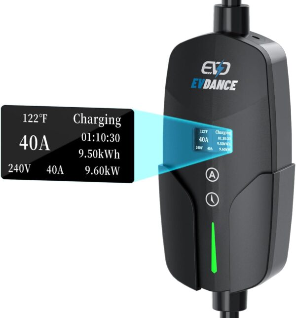 Level 2 EV Charger (40Amp, 240V, NEMA 14-50P)