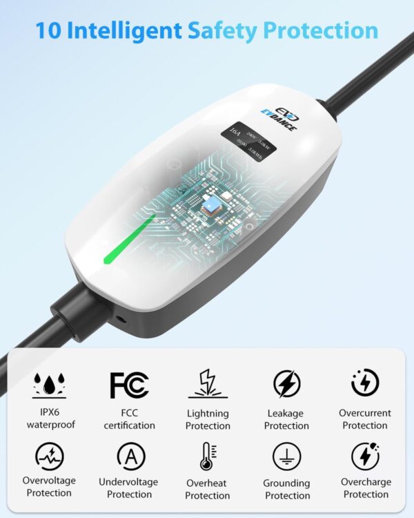 EVDANCE Portable Electric Car Charger