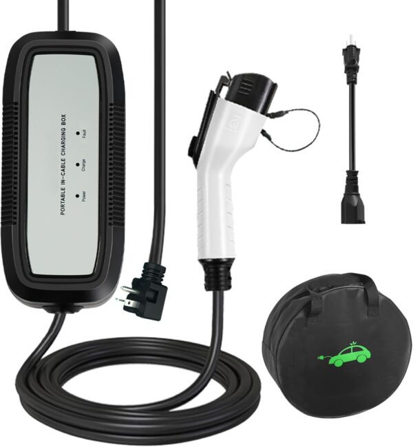 EV Charger, 16Amp 110V/240V Portable