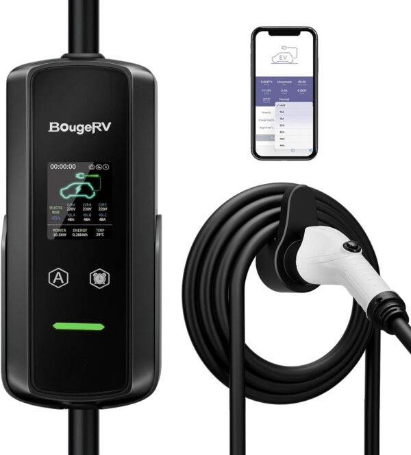 BougeRV Portable 48 Amp EV Charger Level 2