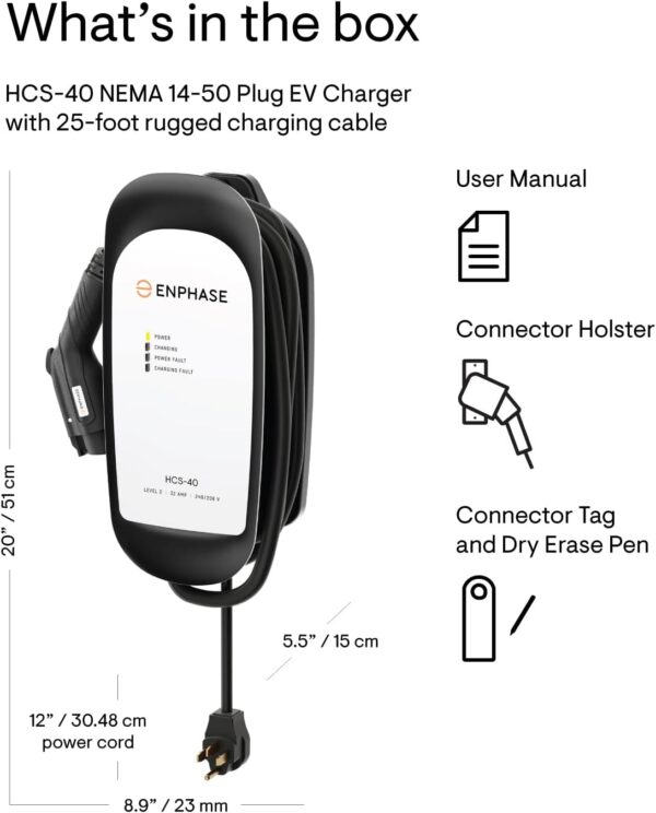 Enphase 32 Amp Plug-in EV Charger