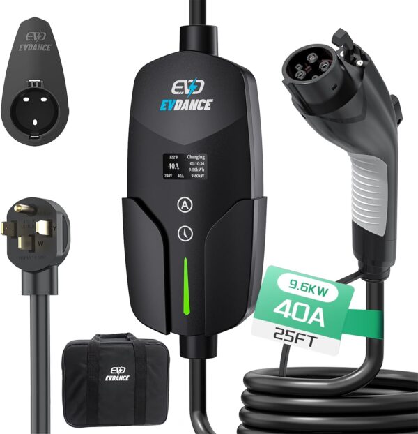 Level 2 EV Charger (40Amp, 240V, NEMA 14-50P)