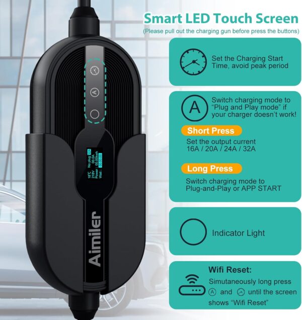 Aimiler 32A Electric Vehicle Charger