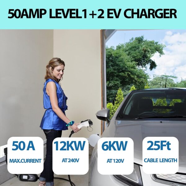 Adjustable Portable Electric Vehicle Charging Station