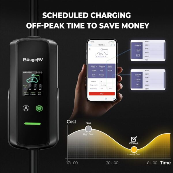 BougeRV Portable 48 Amp EV Charger Level 2