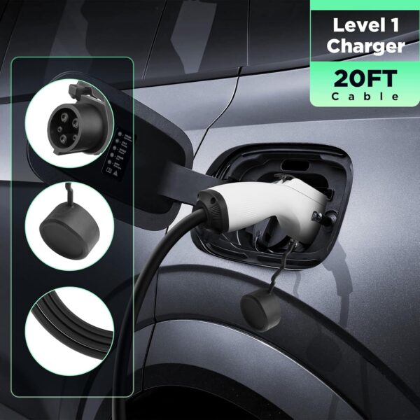 Morec EV Charger Level 1 15A 110V Portable Electric Car Charger