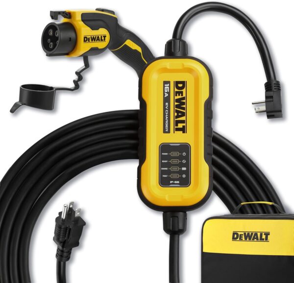 DEWALT Level 1 & 2 Portable Electric Vehicle (EV) Charger